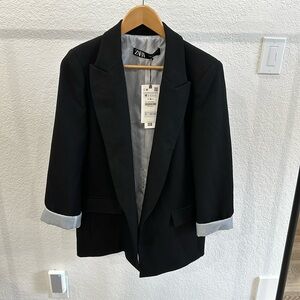 Black Zara blazer size medium